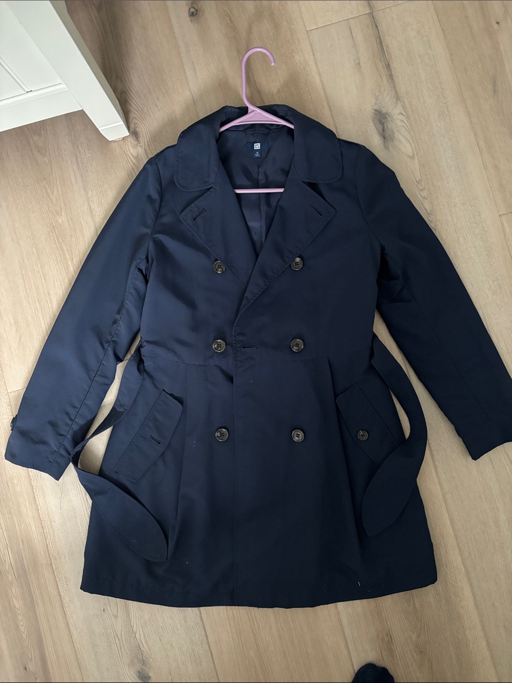 Uniqlo Kids Trench Coat - Navy 13